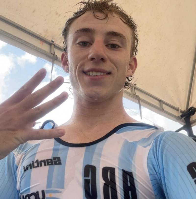 Nehu�n Erripa roz� el podio en el Panamericano de Ruta